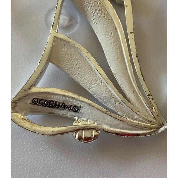 Gorham Silver Bells Red Blue Yellow Christmas Ornaments -All‎ three - Picture 7 of 8